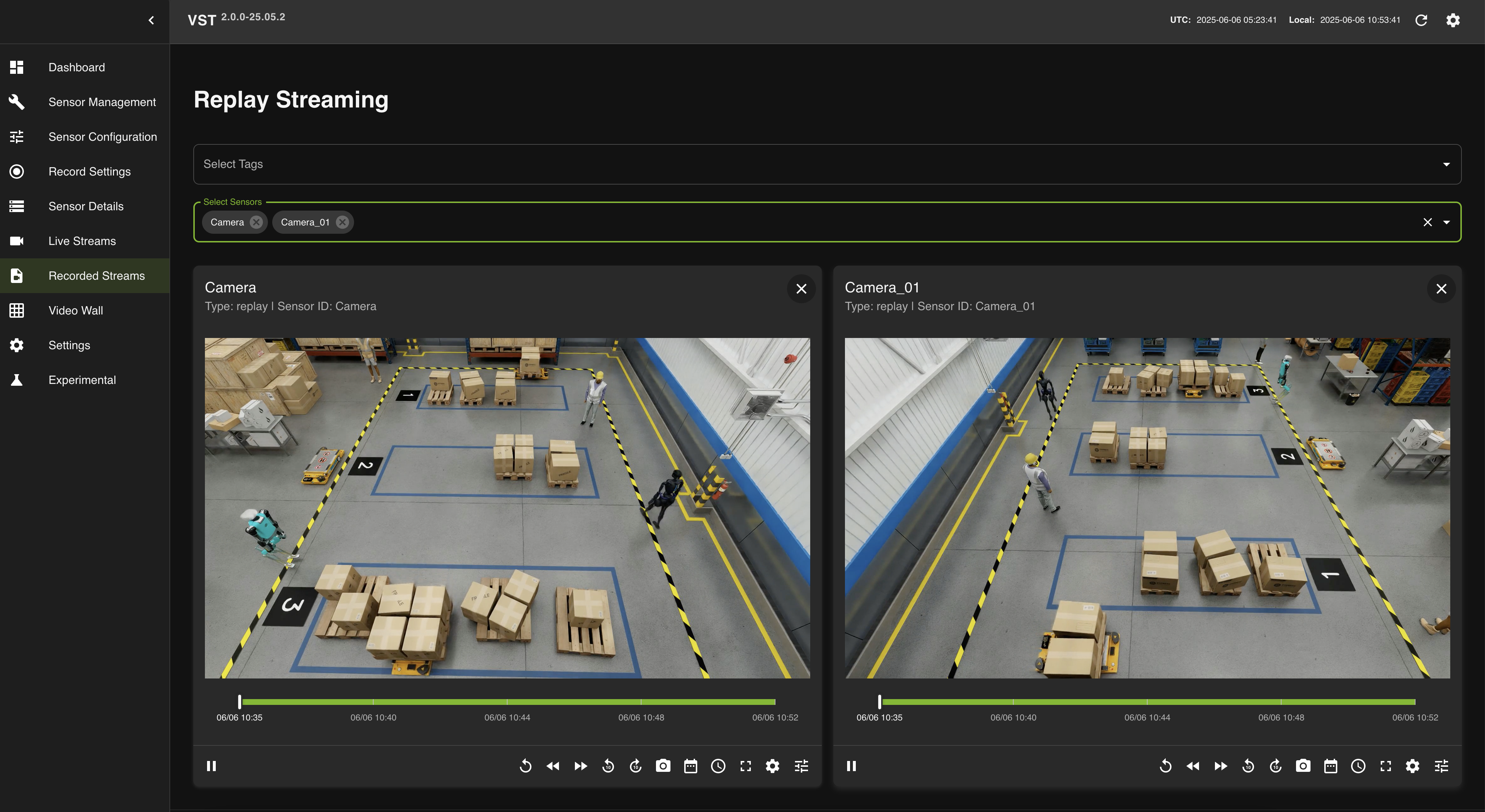VIOS Recorded Playback