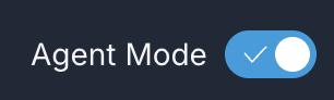 VSS Reference User Interface - Search Tab - Agent Mode Toggle