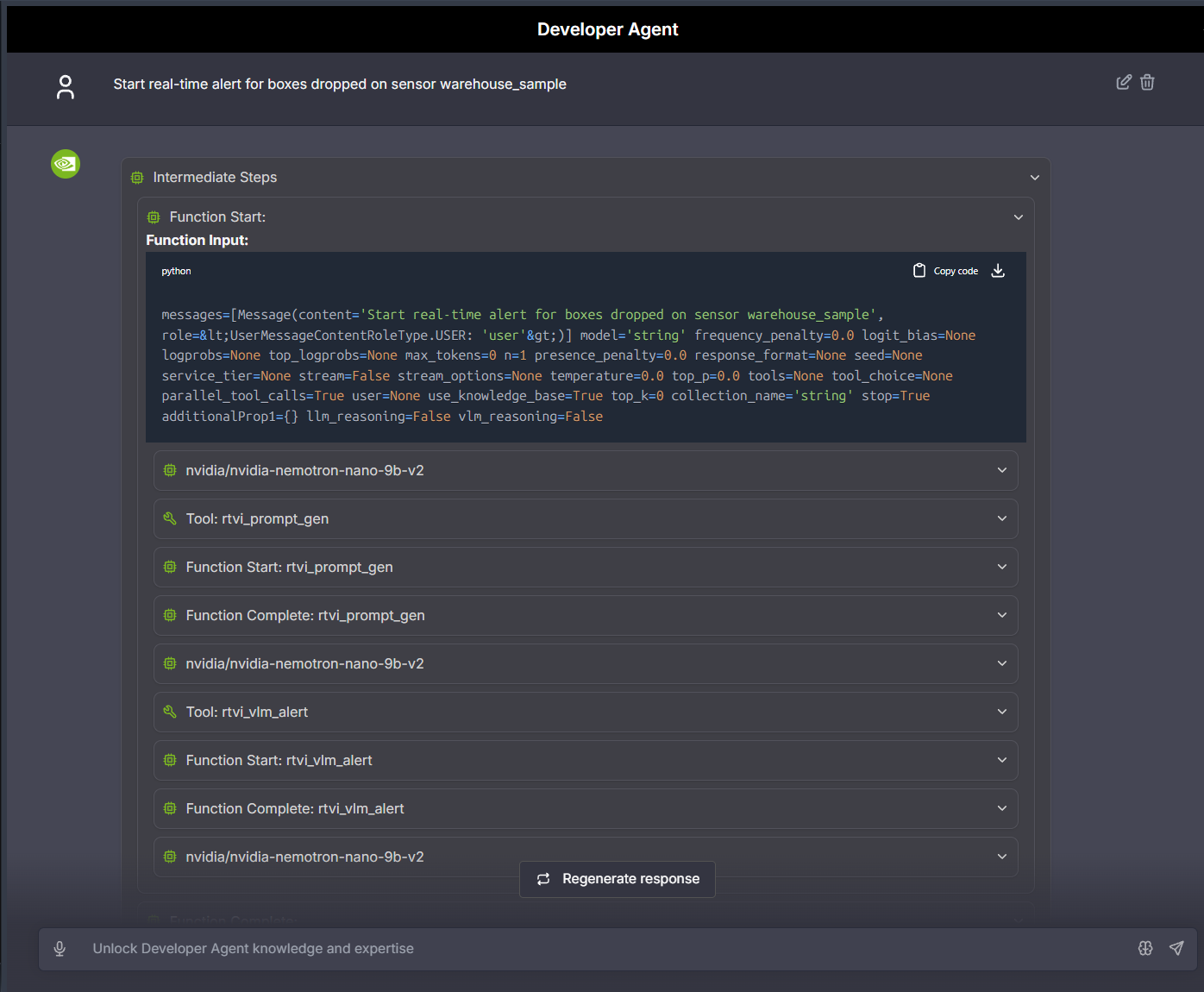 Reasoning Trace View