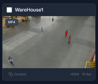 VSS Reference User Interface - Video Management Tab - Stream Card