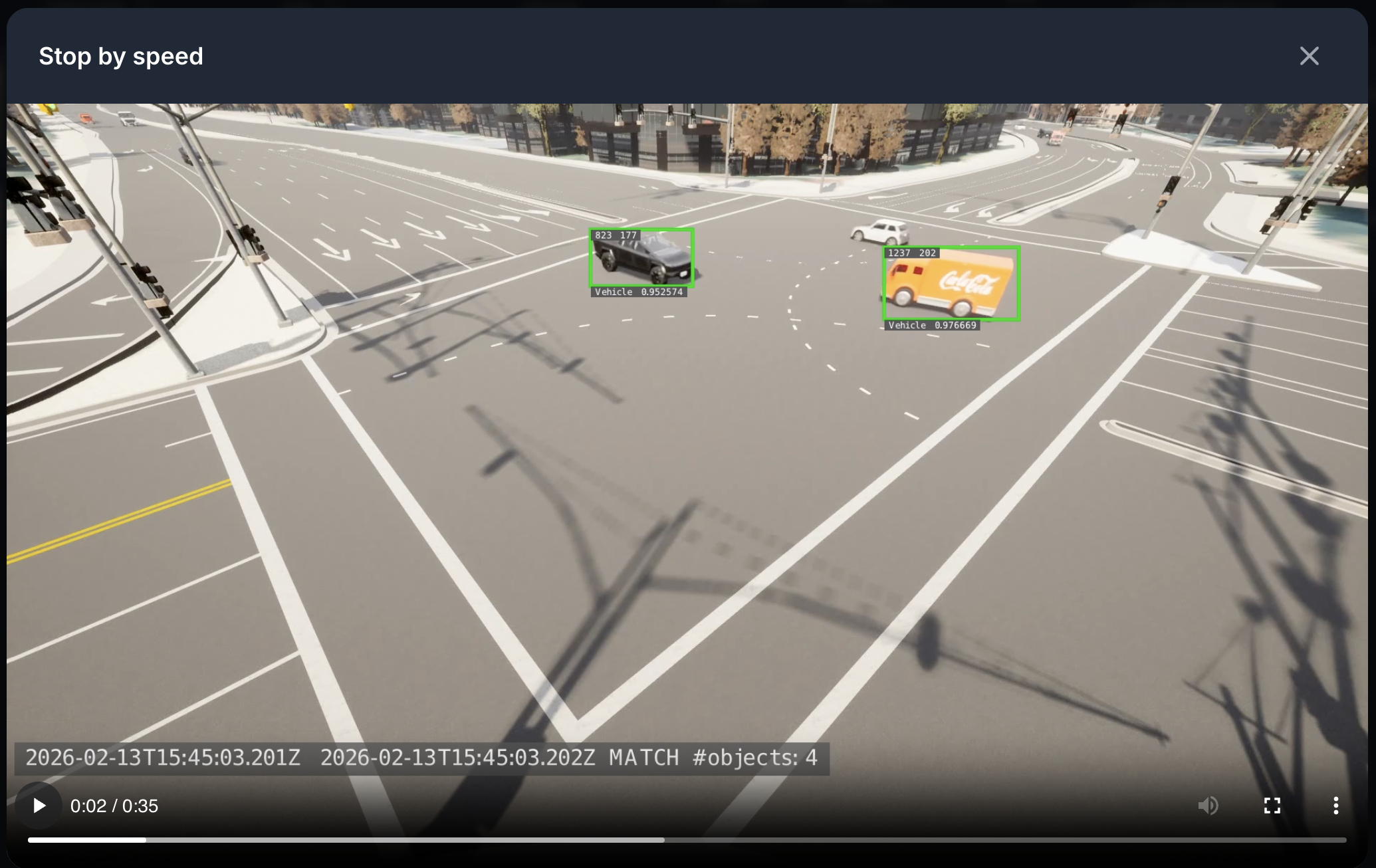 VSS Reference User Interface - Alerts Tab - Video Playback