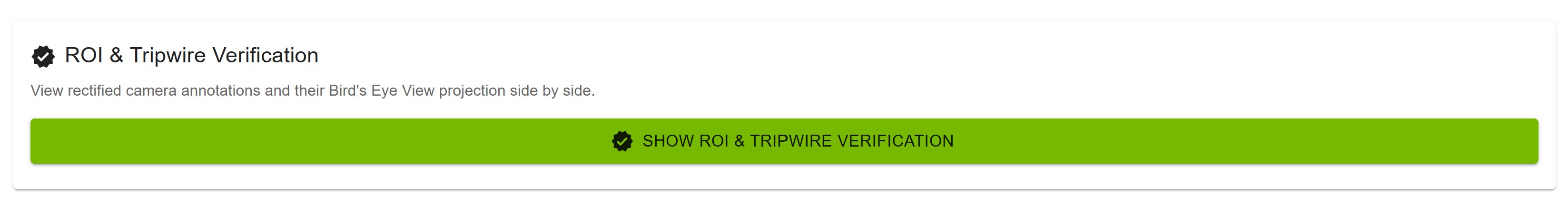 Show ROI & Tripwire Verification