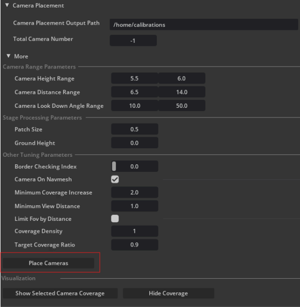 Camera Placement Generation
