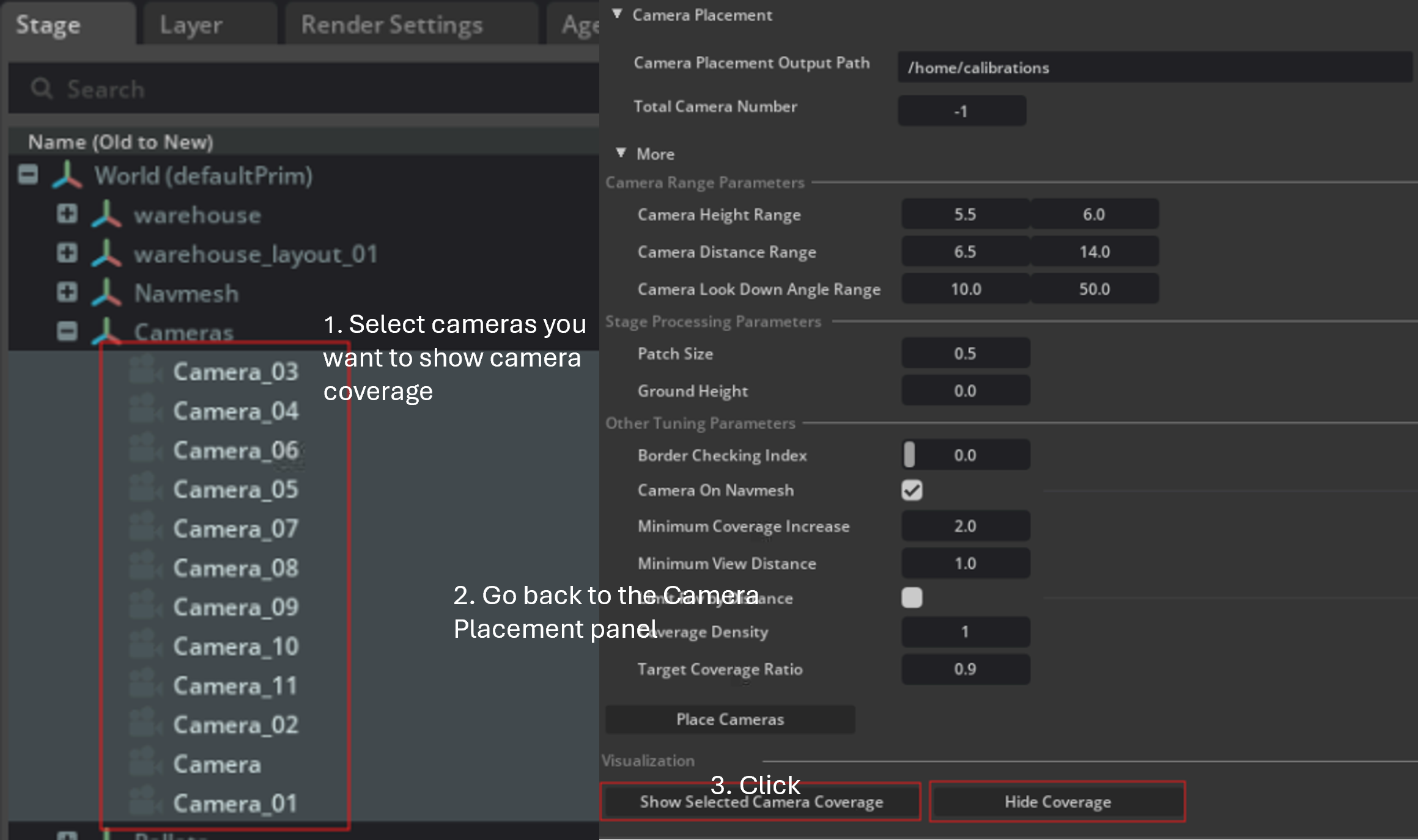 Camera Placement Visualization