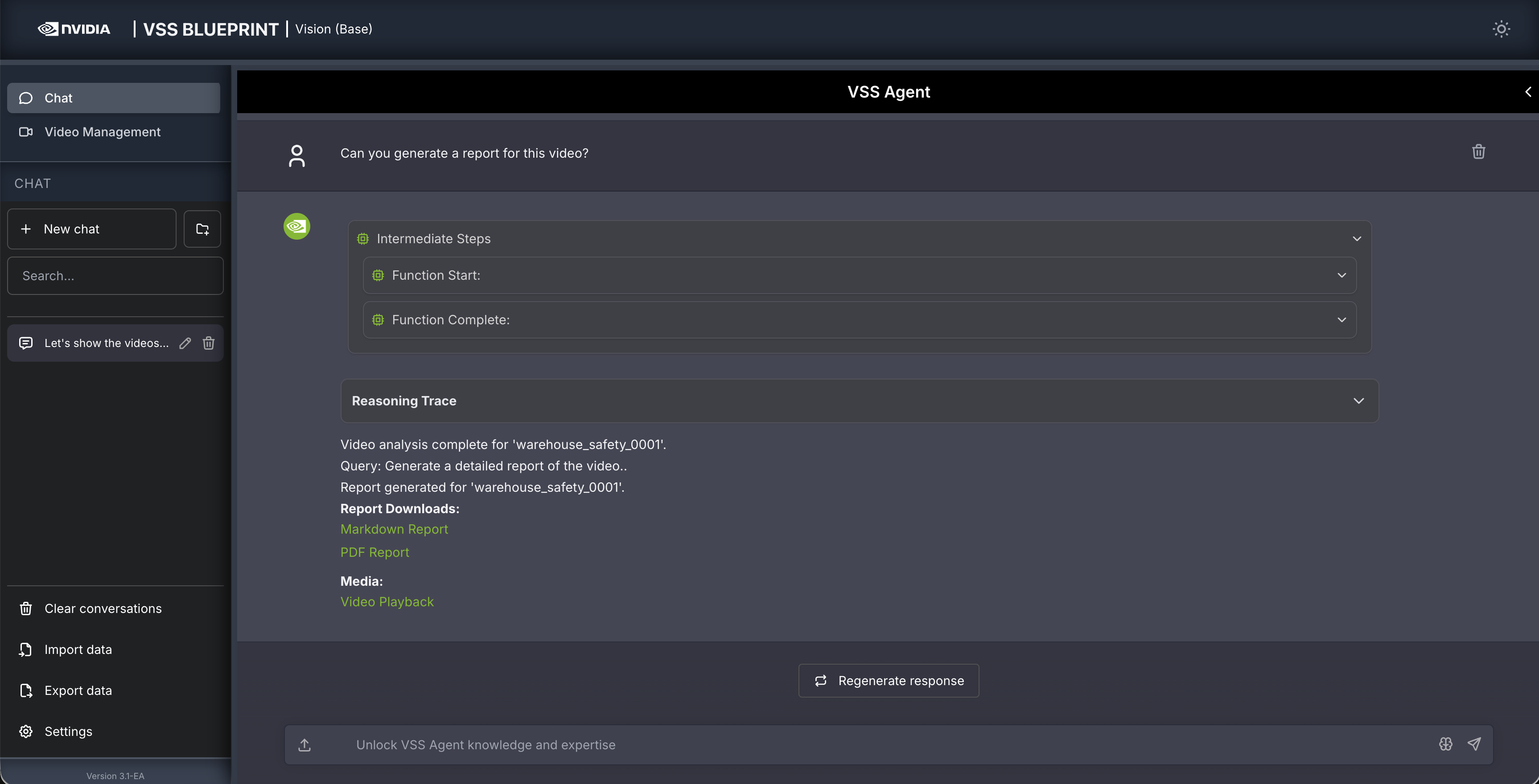 Query: Can you generate a report for this video?