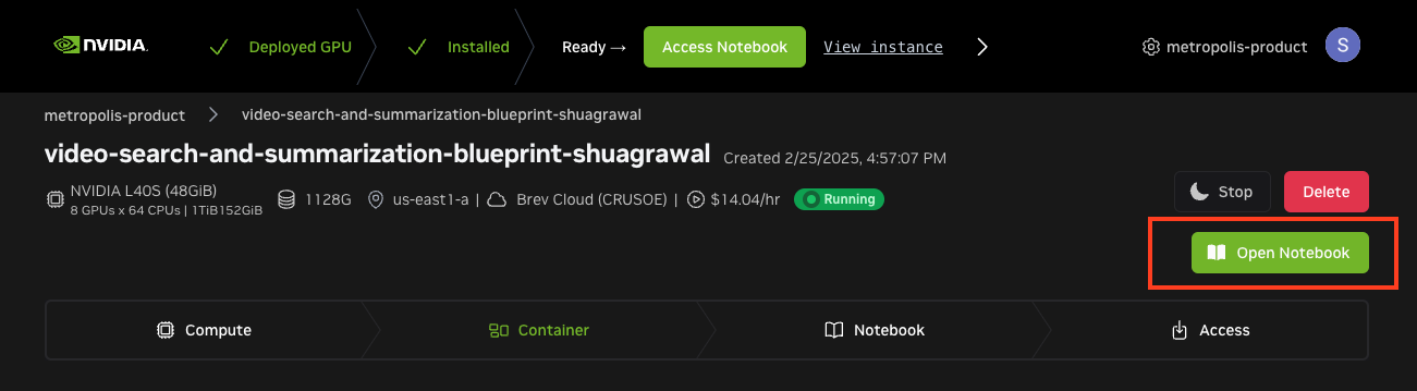VSS Brev Launchable Notebook