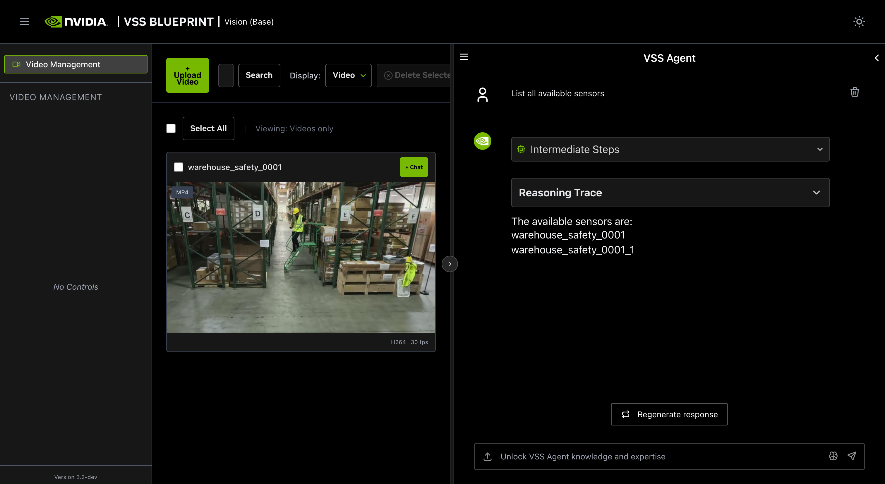 Query: List all available sensors
