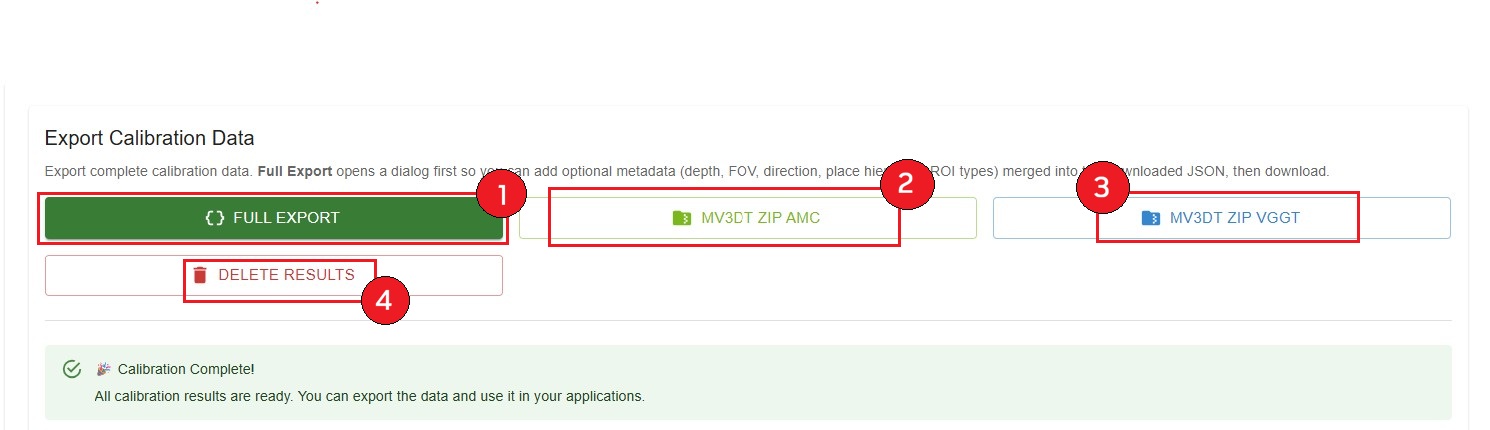 Export Options