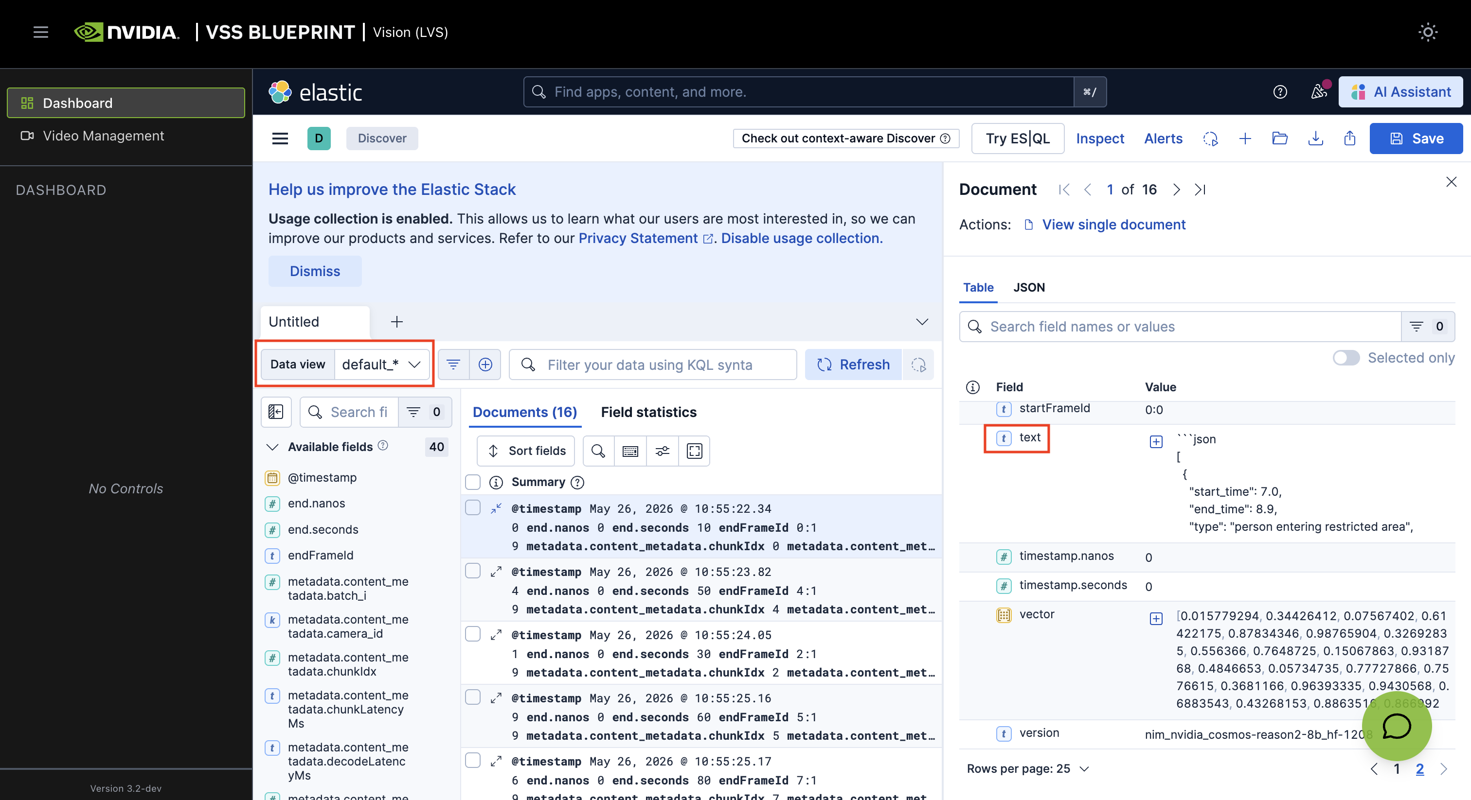 Discover tab