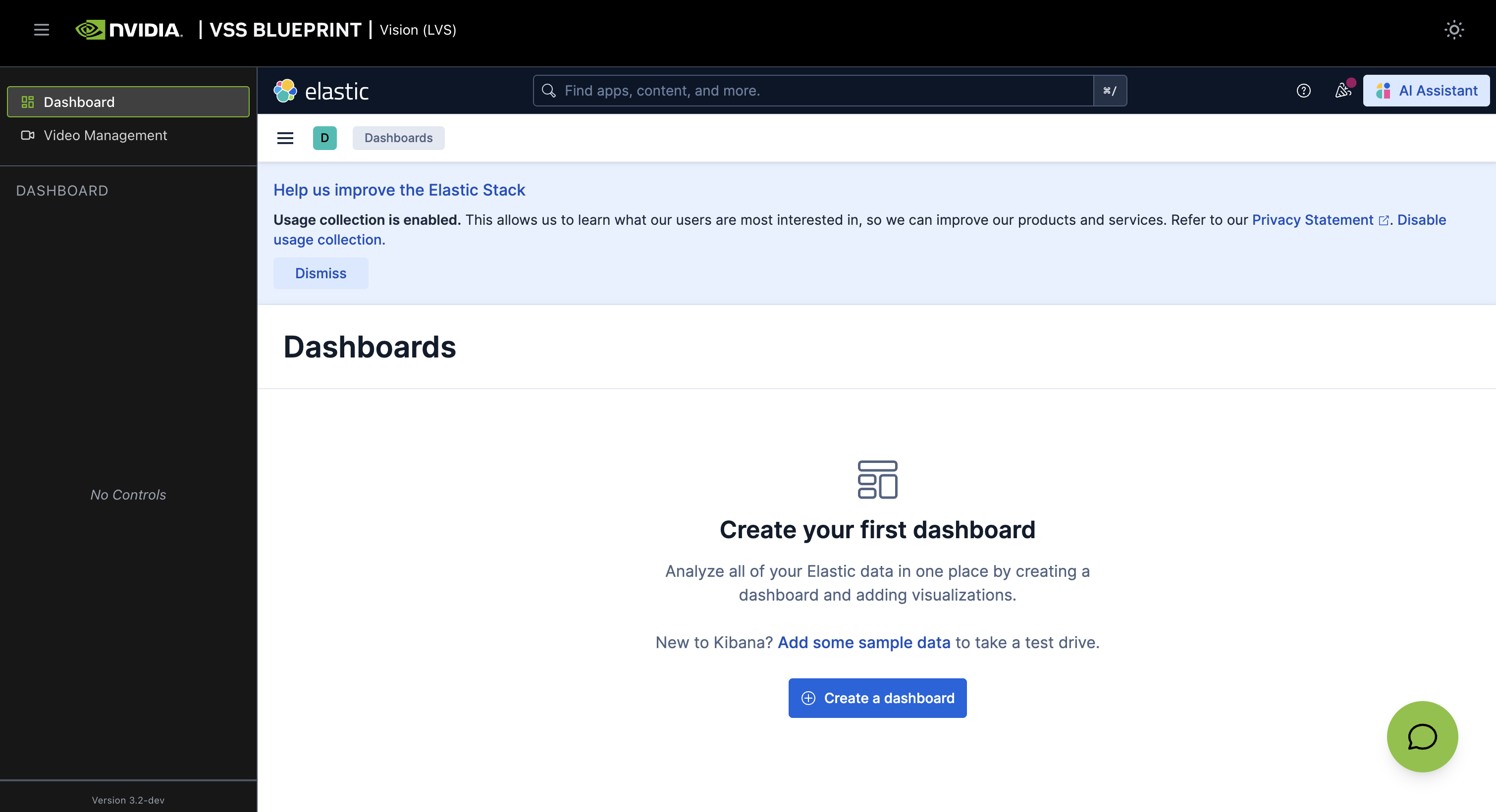 Dashboard tab