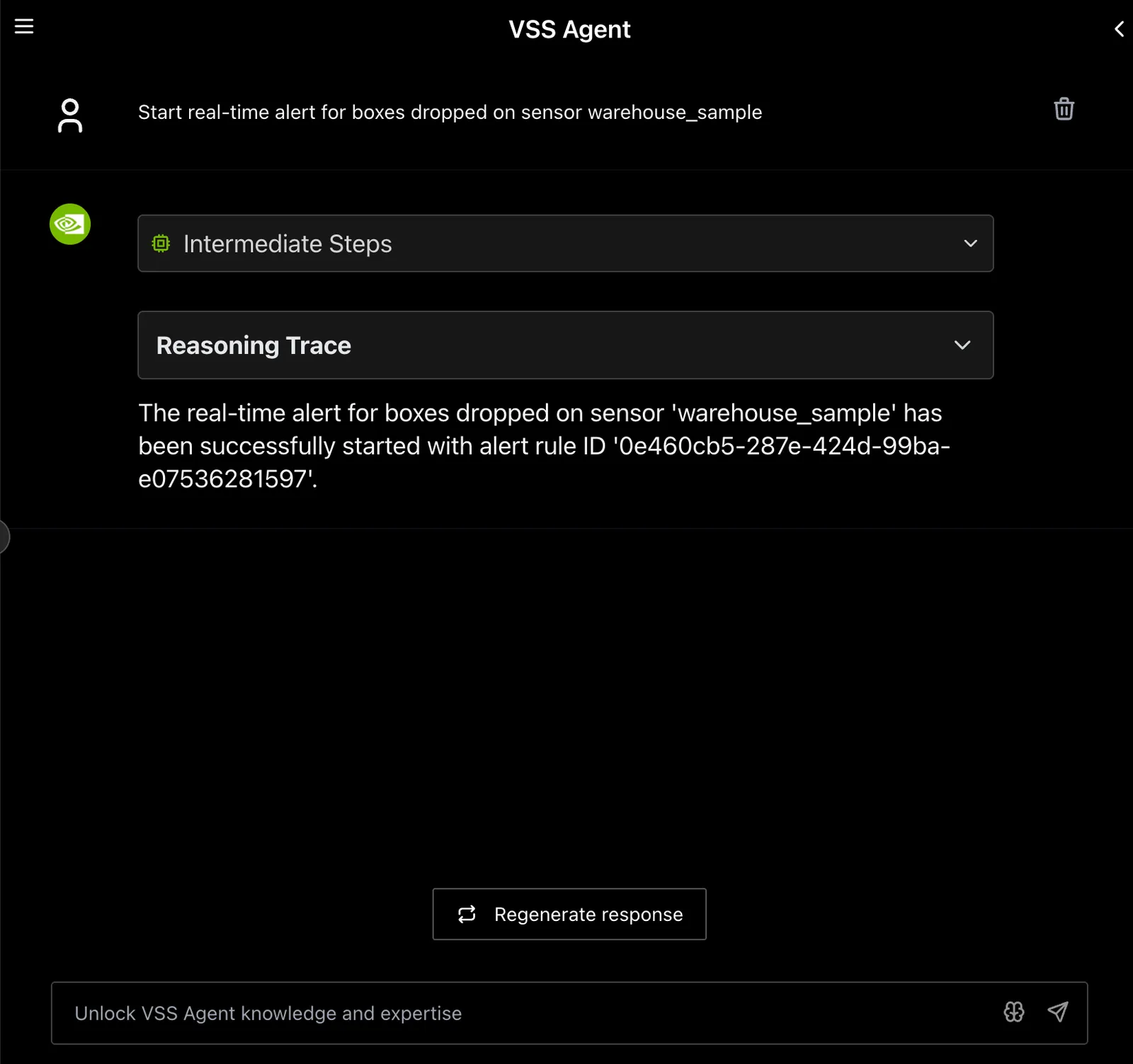 Start Real-Time Alert