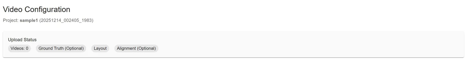 Upload Status