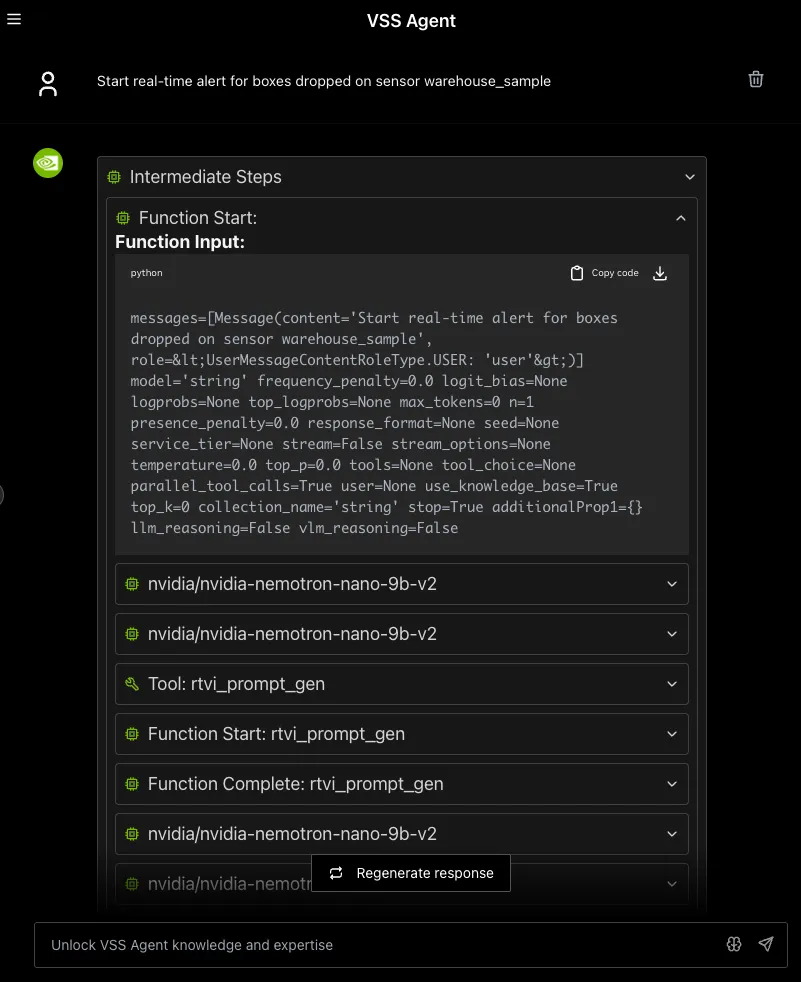 Reasoning Trace View