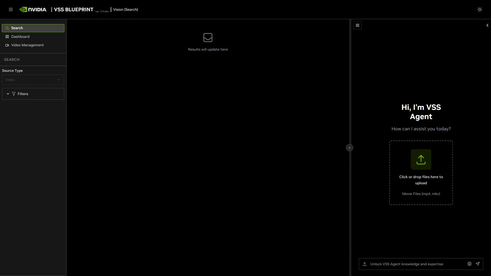 VSS Reference User Interface - Global Chat Sidebar