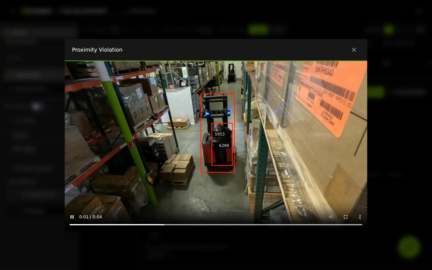 VSS Reference User Interface - Alerts Tab - Video Playback