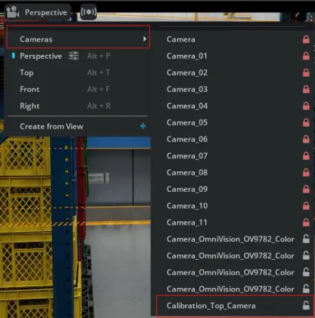 Calibration Top Camera