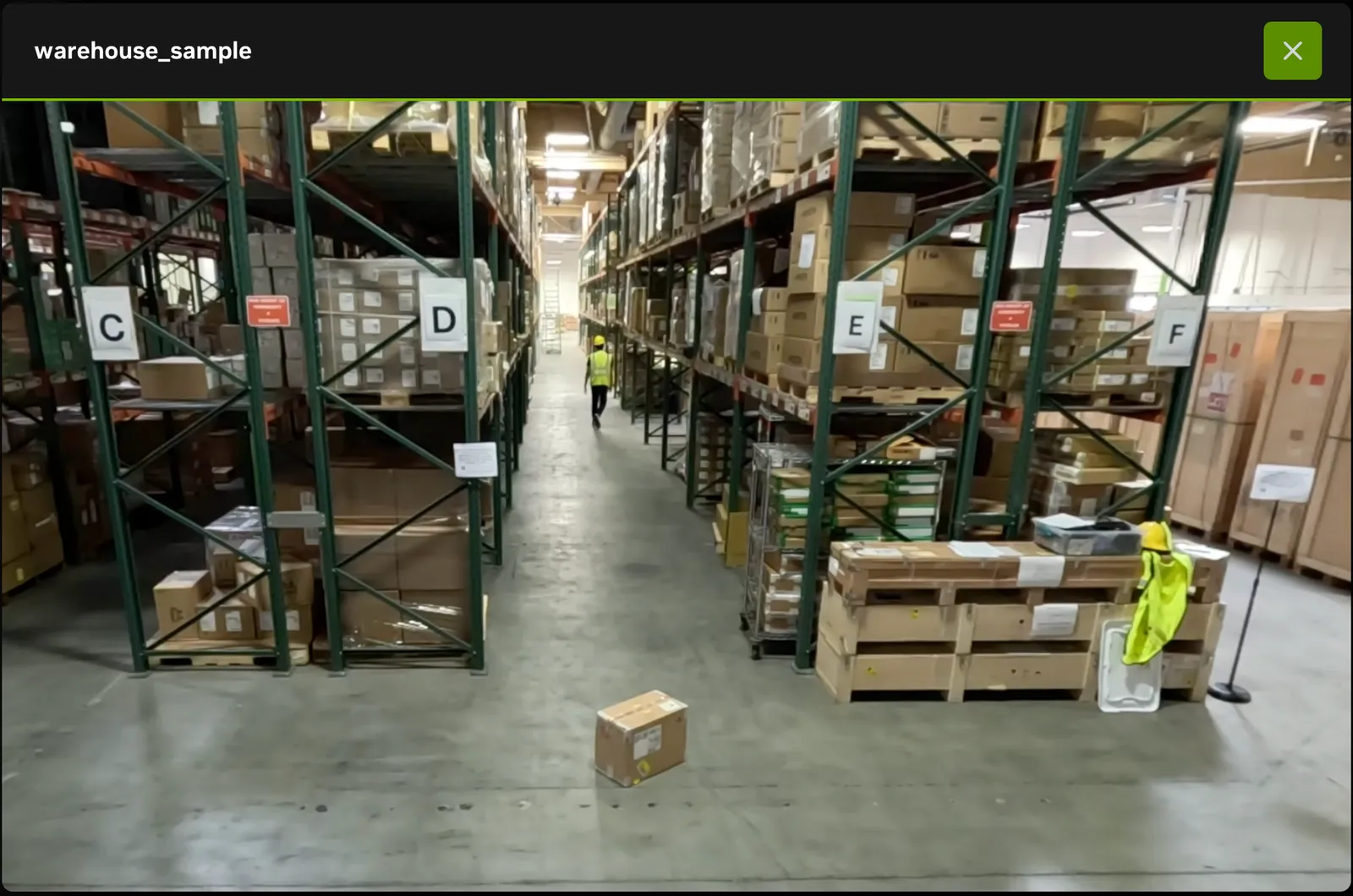VSS Reference User Interface - Video Management Tab - Video Preview