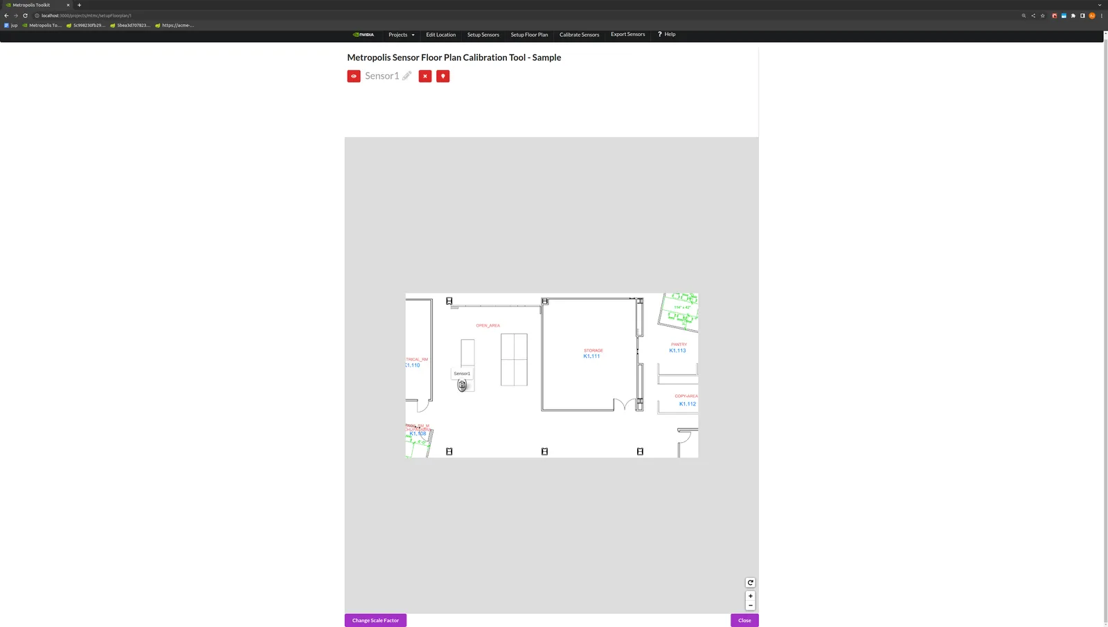 Multi-Camera Tracking Floor Plan Setup Step 1