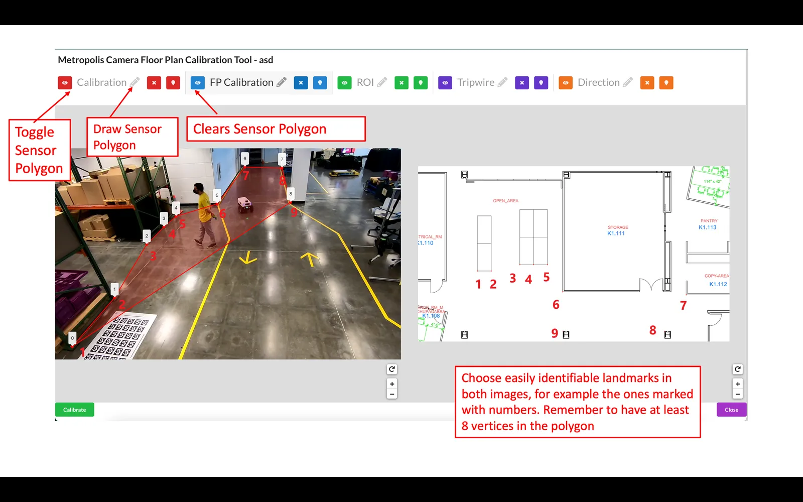 Multi-Camera Tracking Calibration Step 1