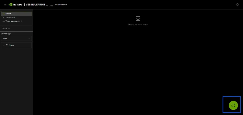 VSS Reference User Interface - Global Chat Sidebar - Icon to Open