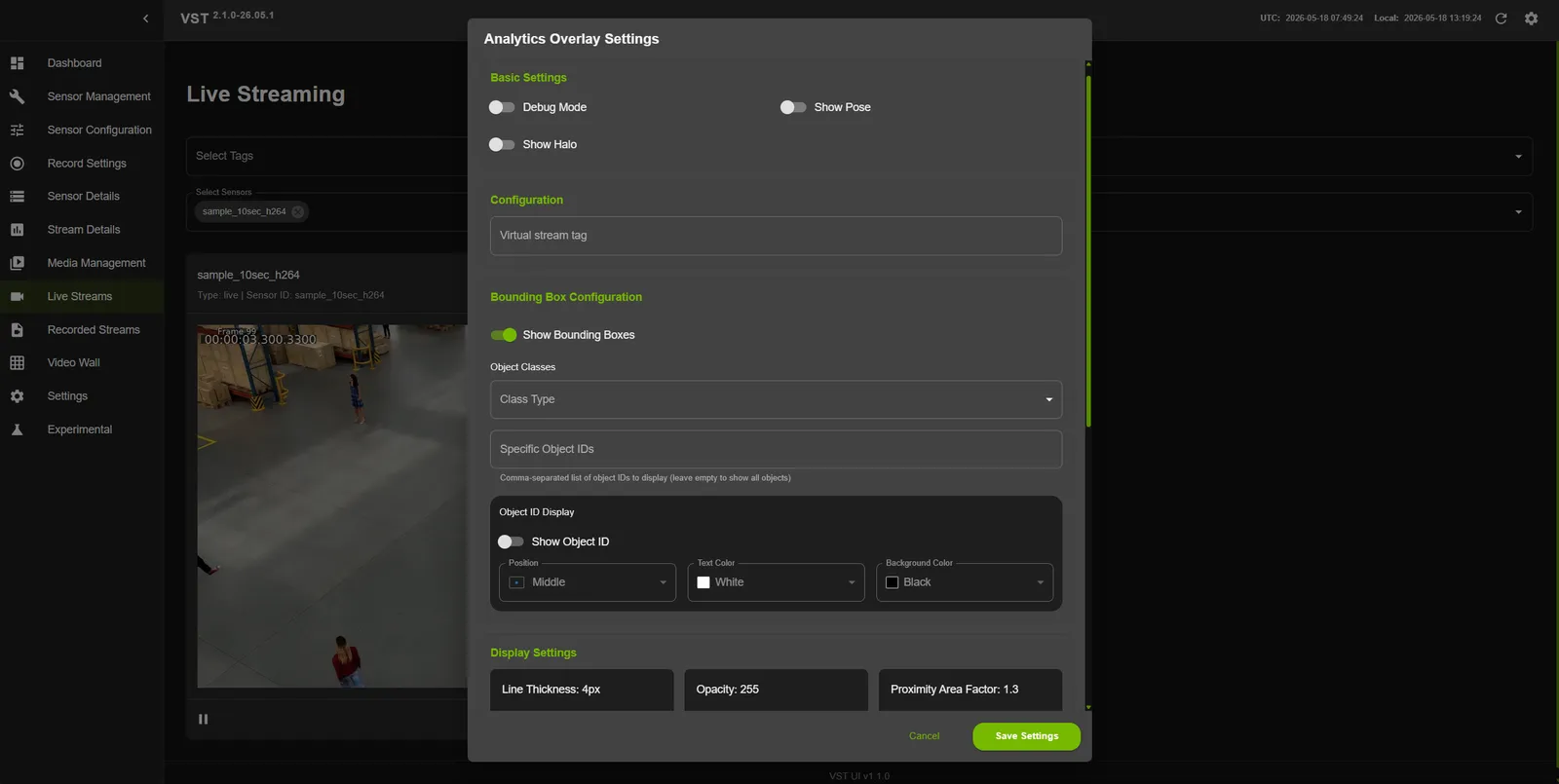 VIOS Overlay Settings