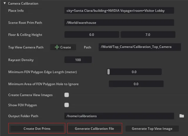 Camera Calibration Generation