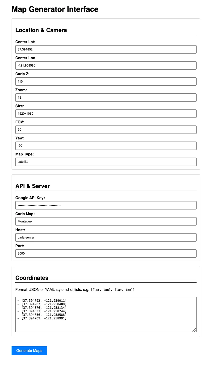 Digital Twin Geo Validator Form