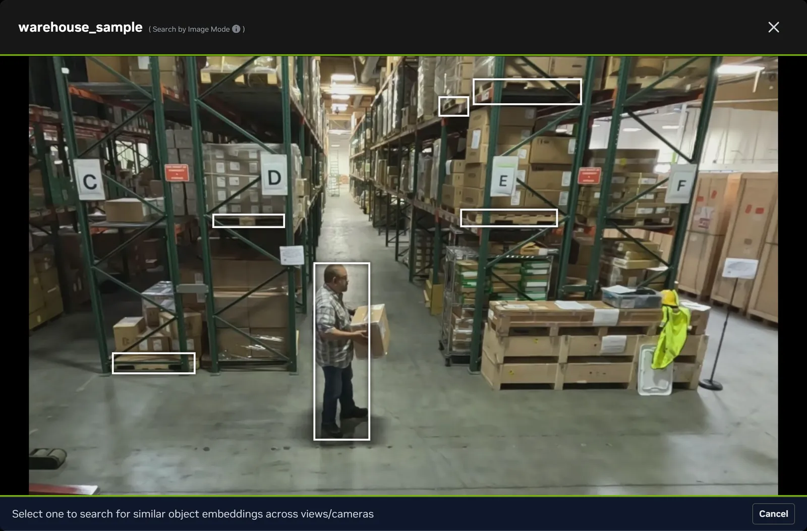 Search by Image bounding boxes