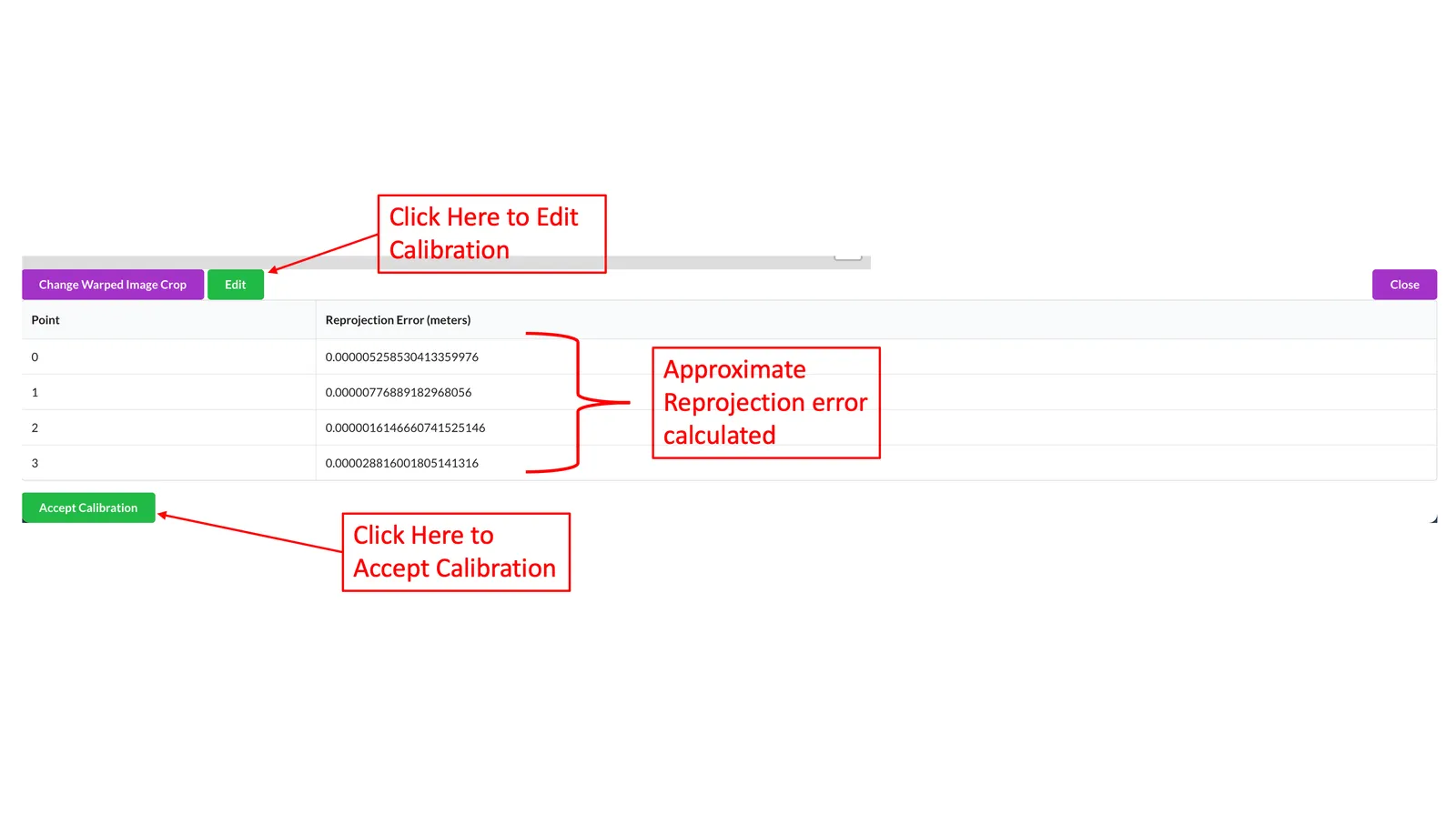 Approximate Calibration Generation Step 6