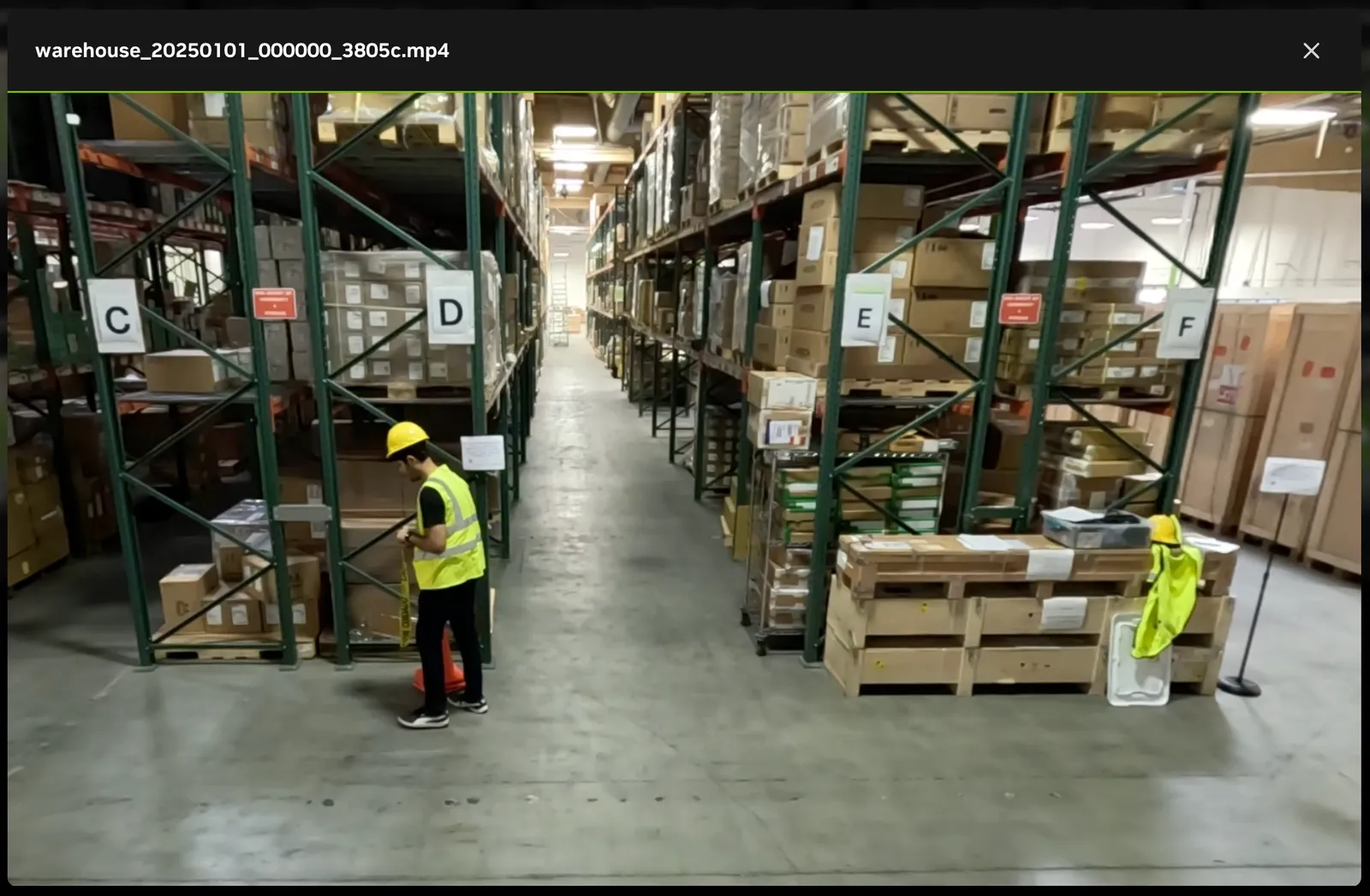 VSS Reference User Interface - Search Tab - Video Playback