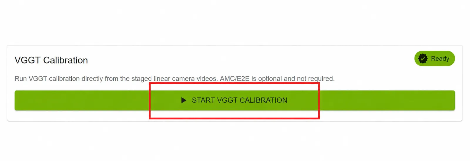 VGGT Calibration