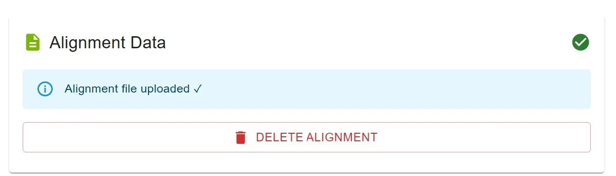 Alignment Delete