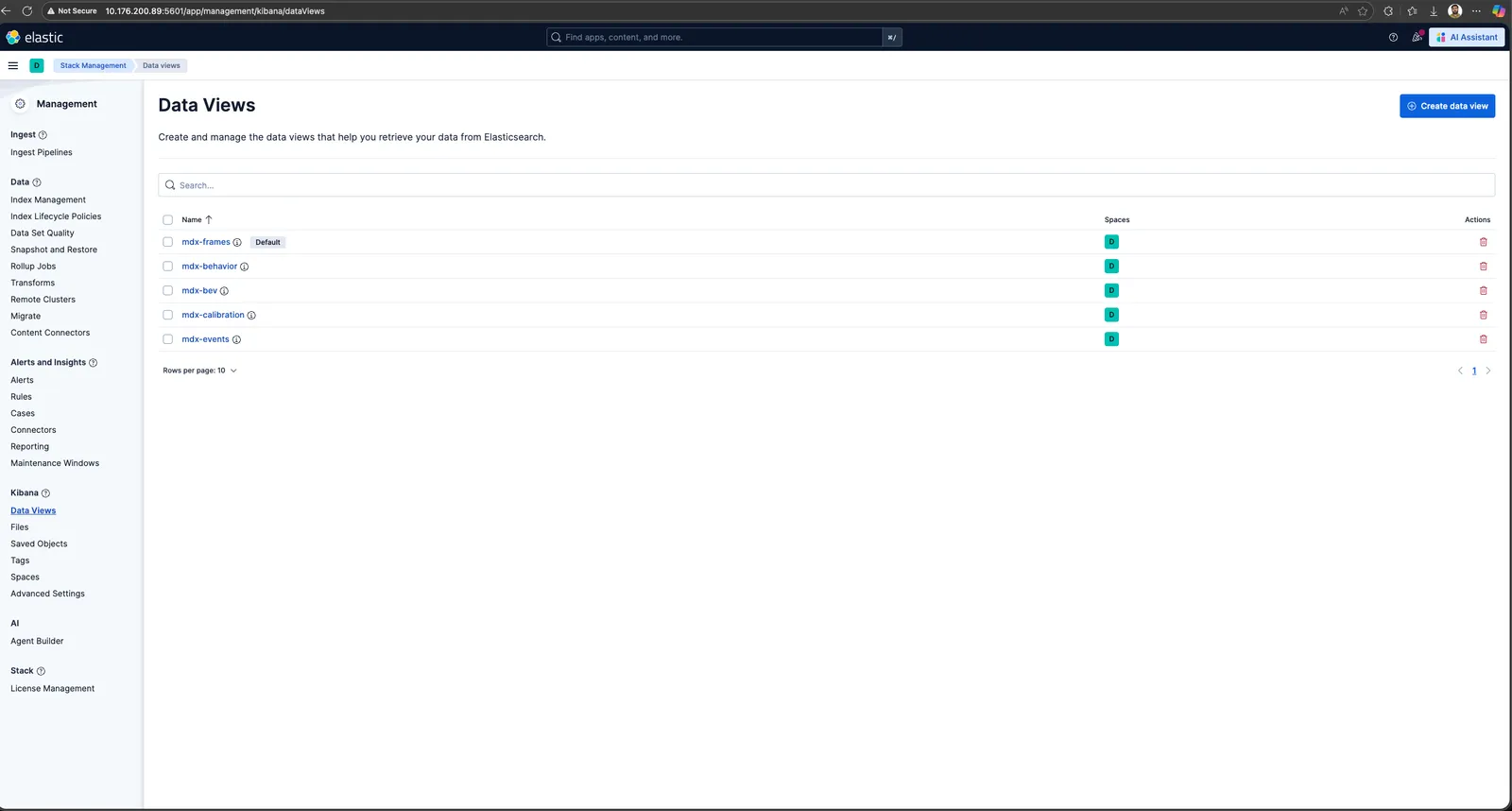 Kibana UI