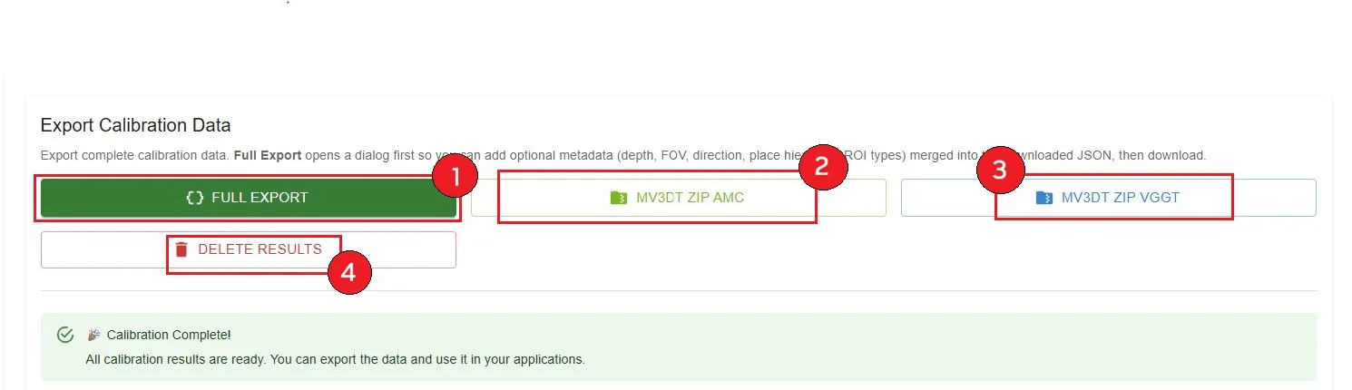 Export Options