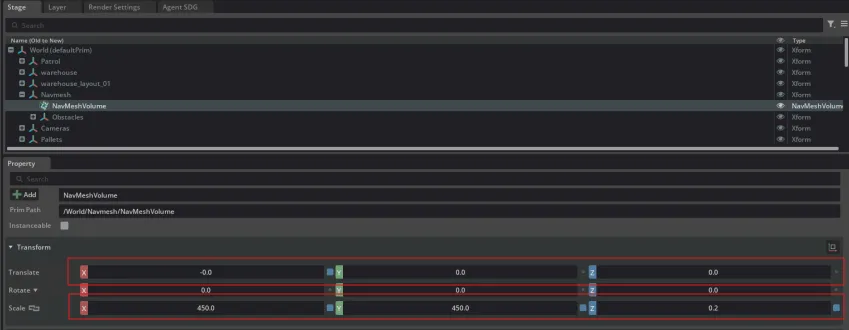 Set NavMesh Volume