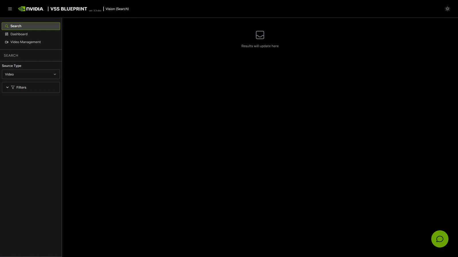 VSS Reference User Interface - Search Tab Overview