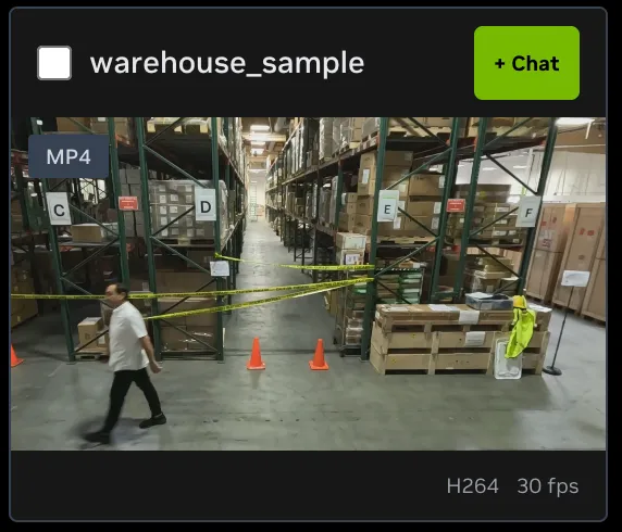 VSS Reference User Interface - Video Management Tab - Stream Card