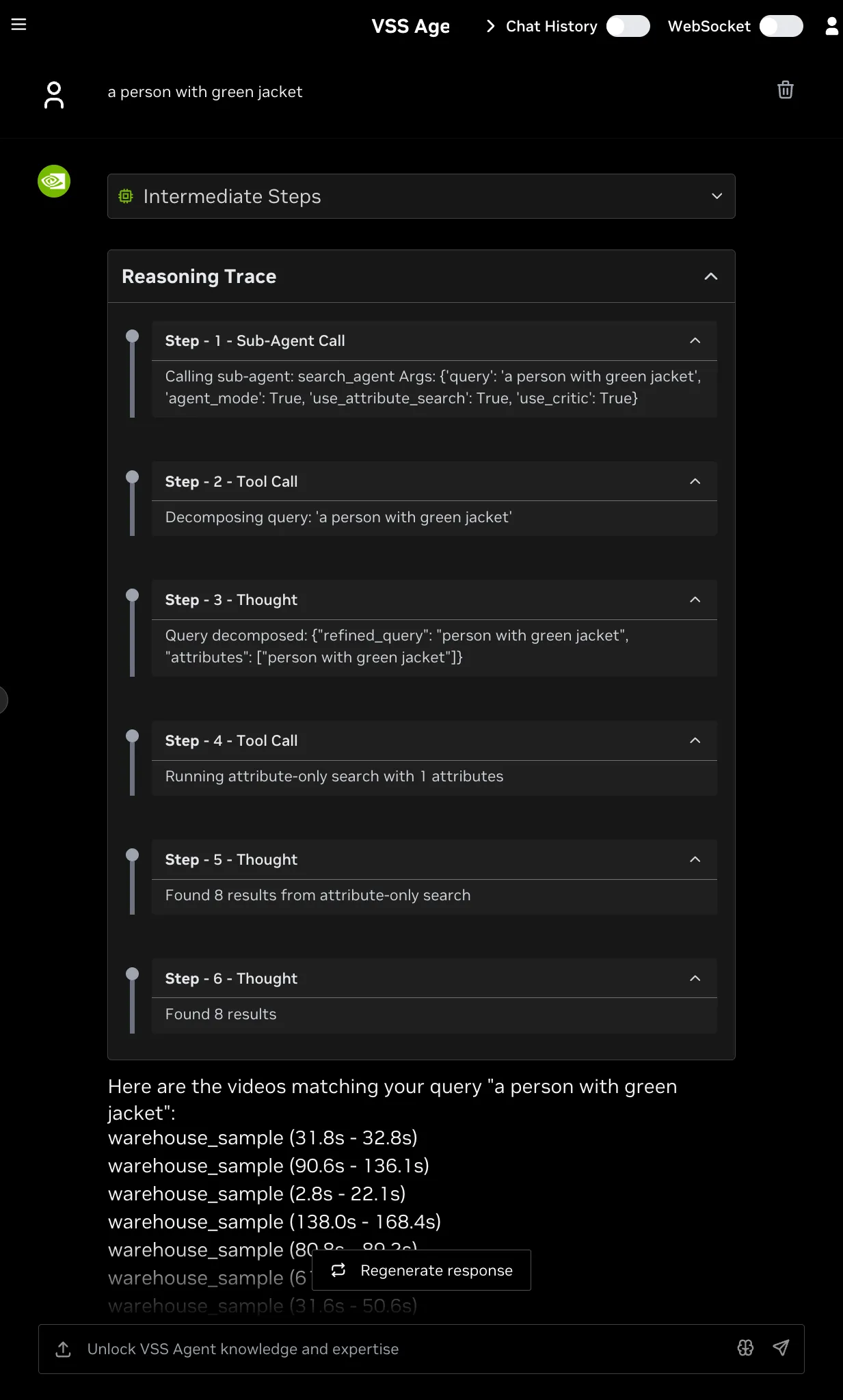 Attribute search only example