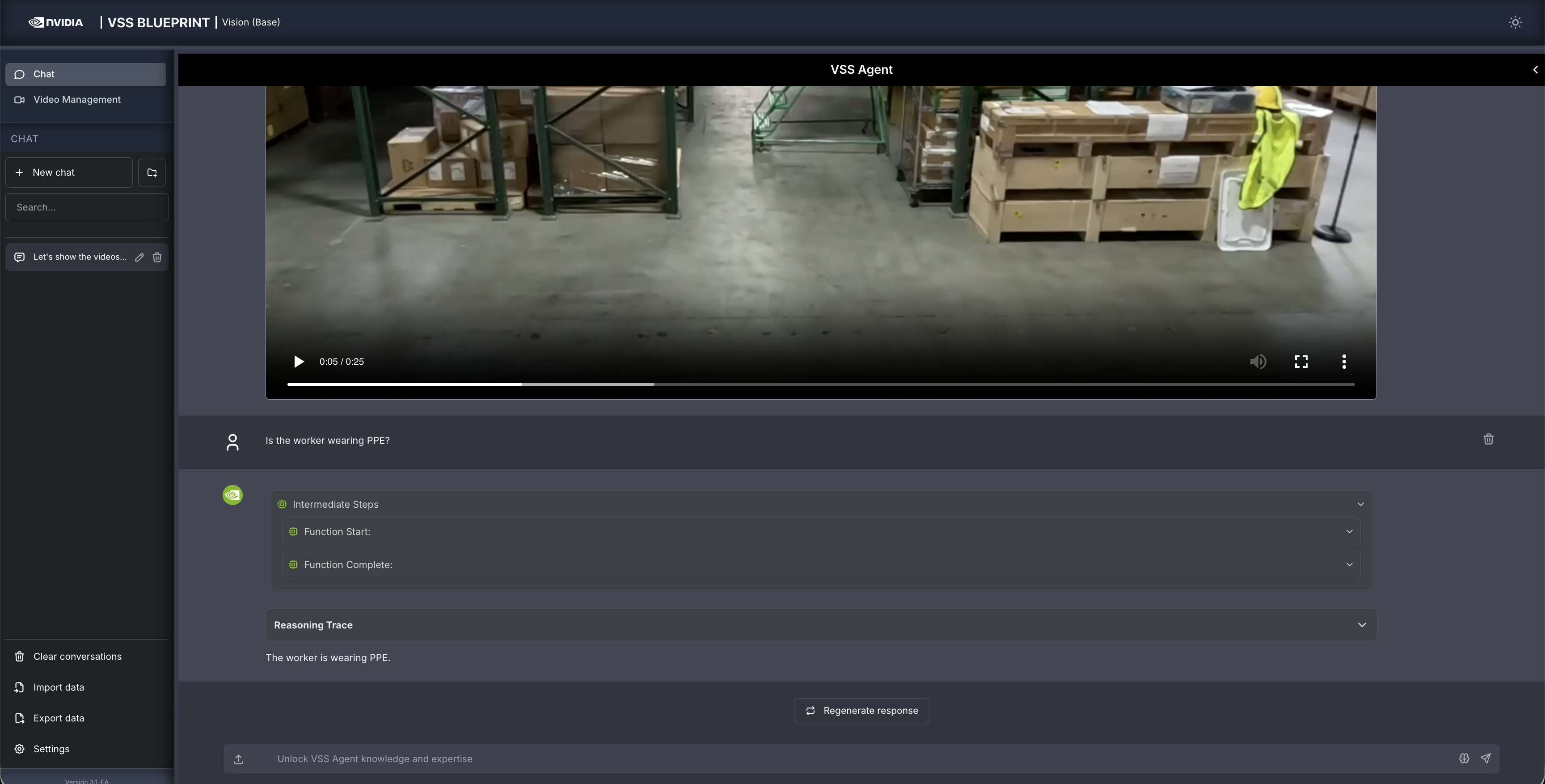 Query: Is the worker wearing PPE?