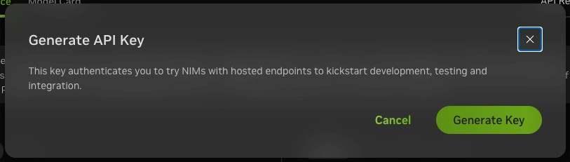 Generate API Key